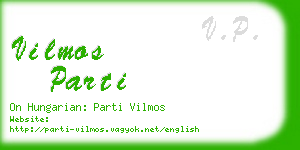 vilmos parti business card